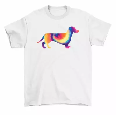 Tie Dye Dachshund Weiner Dog T-Shirt Men Women Unisex • $15.99