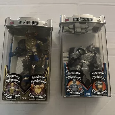 Mag Warriors 2005 Mega Bloks Magnetic Action Figure Paladar 9016 & Hawkblade 901 • $80