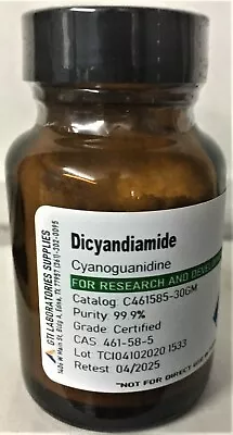 Dicyandiamide 99.9% Certified® 30g    • $33.93