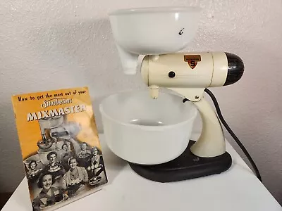 Sunbeam Mixmaster Vintage Stand Mixer 10 Speeds Model 9 W/Juicer See Video • $40