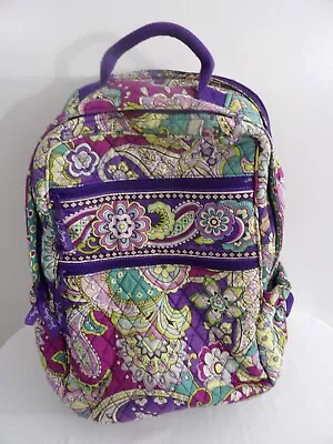 Backpack Vera Bradley Tutti Frutti Paisley Pink Lining Pockets Campus School • $19.79