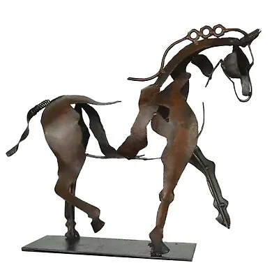 Metal Adonis Horse Sculpture Three-Dimensional Statue Ornaments Desktop Decor ㄒ • $20.83