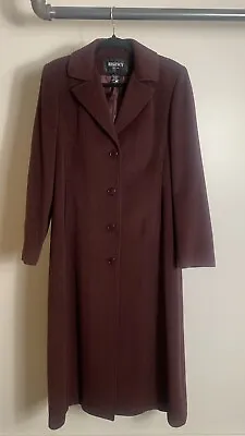 Regency New York Vintage Wool & Angora Overcoat Lined Single Breasted Womens 8 • $80