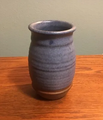 2016 .. Signed E.Mills .. Nashville In.  Brown County .. Blue .. Tumbler / Vase • $10.53