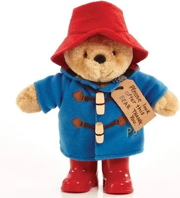 Official Classic Paddington With Boots Soft Toy Feel Safe Secure Polyester Blue • £16.99