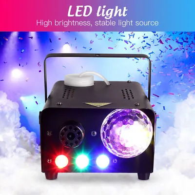 600W Magic Ball Light Mini Fog Machine With Cord And Wireless Remote Control US • $39.62