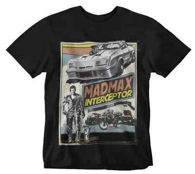 Mad Max T-shirt Movie Film V8 Interceptor Pursuit Car Police Freedom Fighter Bad • £9.99