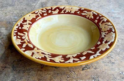 $32.56 • Buy NWT's Fitz & Floyd Del Vino Flowers Handcrafted Italian Pasta Bowl 10 1/4 