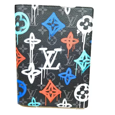 Louis Vuitton LV Diary Cover  Black Monogram Eclipse 431871 • $52