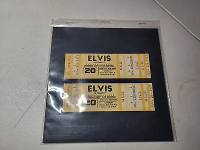 LOT OF 2 ELVIS PRESLEY WHOLE CONCERT TICKETS For 8/20/1977 SYRACUSE WAR MEMORIAL • $189.99