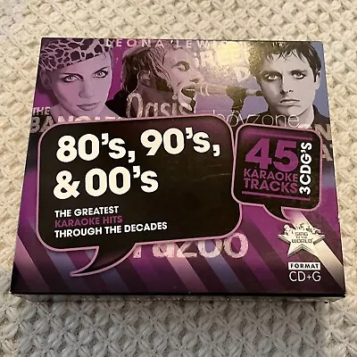 Sing To The World Karaoke - Hits Of The 80s 90s & 00s 3 Disk Set • £8