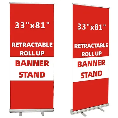 33  X 81  Premium Retractable Roll Up Banner Stand Only!!! + Pop UpTrade Show • $42.99