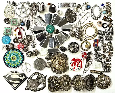 100 Pcs Vintage Now Charm Pendants Beads Jewelry Junk Crafting BULK LOT #A117 • $9.99