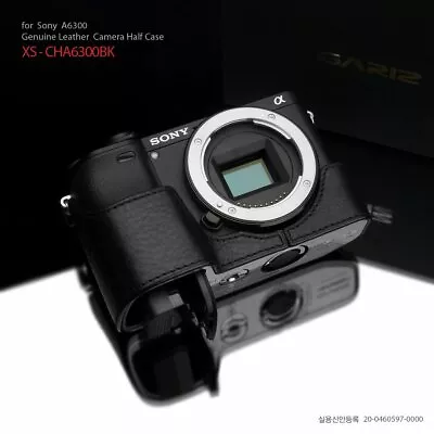 $139.99 • Buy Gariz XS-CHA6300BK Genuine Leather Camera Half Case Black For Sony A6300