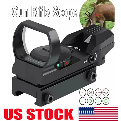 Tactical Holographic Reflex Red Green Dot Sight 4 Type Reticle For 20mm Rails • $17.93