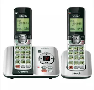 VTech CS6529-2 DECT 6.0 Cordless Phone System W/ Caller ID/Call Waiting NEW! • $48.98