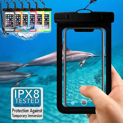 Waterproof Case Underwater Phone Cover Dry Bag Universal Pouch For Smartphones • £4.99