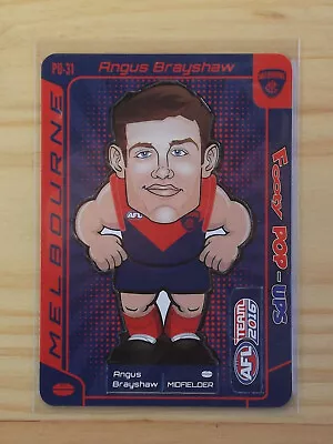 2016 AFL Teamcoach Footy Pop-Ups Card PU-31 Angus Brayshaw Melbourne • $1.50