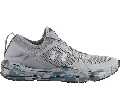 NIB Under Armour 3024616-100 Men's UA Micro G Kilchis GRAY CAMO Fishing Shoe • $52.95