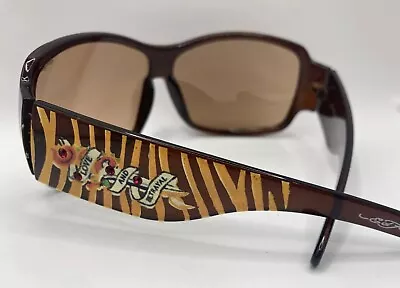 Ed Hardy EHS016 Love And Betrayal 52 19 123 EUC Sunglasses • $44.99