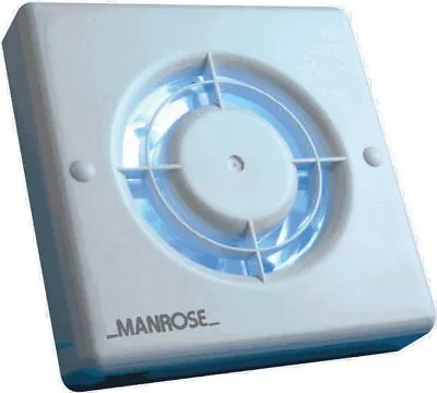 £24.49 • Buy Manrose 100mm Standard Bathroom Extractor Fan With Adjustable Timer XF100T