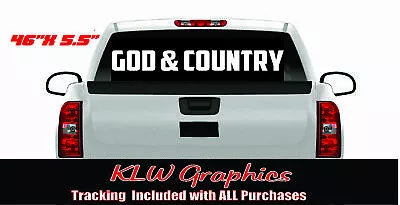 God & Country Vinyl Decal Sticker Boy Girl South Roll Diesel TRUCK 7.3 6.7 6.6 • $14.50