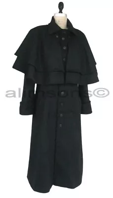 Civil War Confederate Soldier's Great Coat CS Enlisted Officer's Overcoat • £89.99