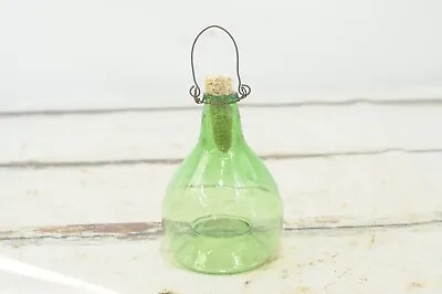 Antique/Vintage Green Glass Fly Bee Bug Catcher  Romania Corn Cobb Stopper # 2 • $42