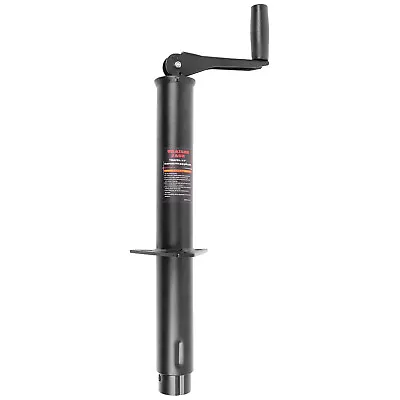 15  Lift 5000 Lbs Round A-Frame Trailer Jack With Topwind Handle Finish Black • $38.99