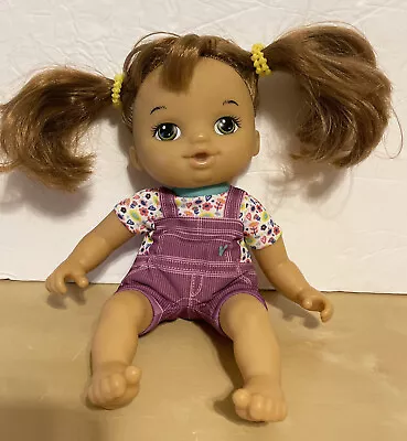 Baby Alive Hasbro 2018  Luv N Snuggle Baby Doll Soft Body Brown Hair Green Eyes • $12