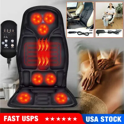 Kneading Massager Cushion Chair Seat Massage Portable Car Heat Back Neck • $33.88