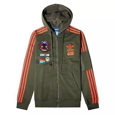 Adidas Originals Star Wars X Wing Hoodie Military Jacket L Men's Rare Track Top • $88.39