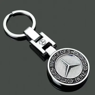 Black Metal Car Key Chain Ring For Mercedes Benz AMG Sport Car Home Decoration • $8.99