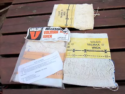 3 X VINTAGE VALOR VALMAX Mk.2 WICKS  Part No .199359. OLD STOCK • £5