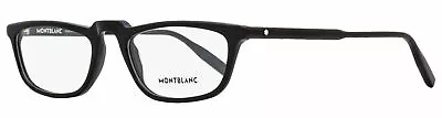 Montblanc Rectangular Eyeglasses MB0053O 001 Black 54mm • $99