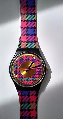 Vintage 1992 Swatch Tweed #GB147 In Original Case 100% Original Runs Perfict • $50