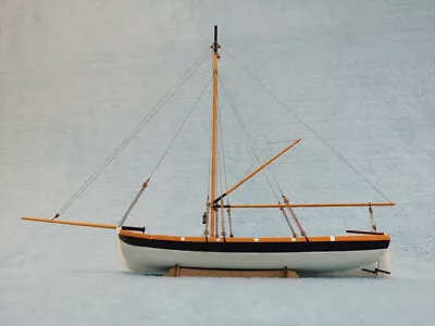 Sail Boat Life Boat POF Scale 1:35 Model Ship Long Boat Wooden Model Ship Kit • $31