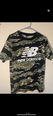 $10 • Buy New Balance Camo Running Short Sleeve Athletic Shirt Men's Size M Jack Harlow