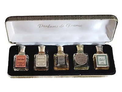 VINTAGE RARE PARFUMS DE FRANCE SET OF 5 MINIATURE LADIES PERFUMES Pierre Sterlé  • $69