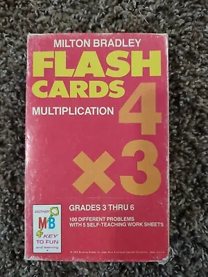 Milton Bradley Flash Cards - Multiplication - 1975 • $2.50