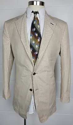 Ermenegildo Zegna Silk Seersucker Sport Coat Jacket Bespoke Joe Haden Cle Browns • $300
