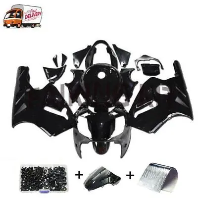 FSM Glossy Black ABS Fairing Kit Fit For  Ninja 2000-2001 ZX12R A005 • $309.99