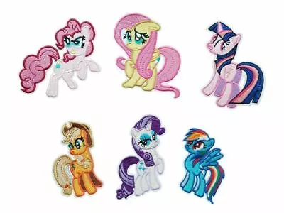 My Little Pony Characters Embroidered Iron On Patch Set Of 6 • $9.99