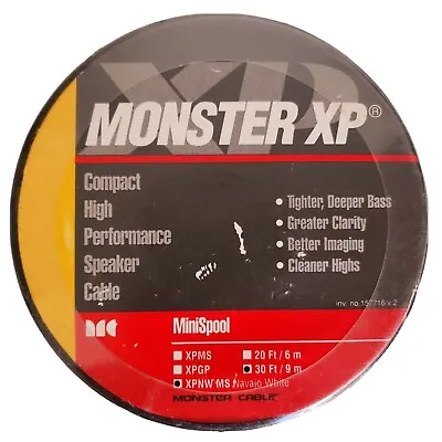 Monster XP NWMS 30 Ft. High Performance Speaker Wire Cable Spool • $24