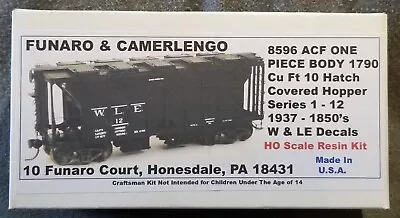 Funaro F&C 8596 WHEELING LAKE ERIE WLE 1790 CuFt Covered Hopper 10 Hatch 1 PIECE • $59.95