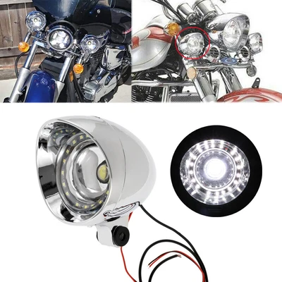 $48.99 • Buy LED Passing Spot Lamp Headlight For Yamaha V-Star XVS 650 1100 Classic Silverado