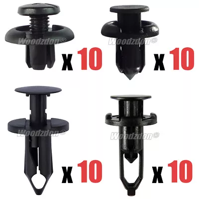 40pcs Car Body Clip Plastic Push Pin Fender Liner Bumper Trim Moulding Retainer • $15.14