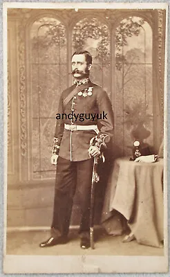 Cdv Military Infantry Soldier Medal Order Antique Photo Officer Medjidie • $53.40