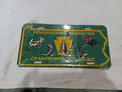 Vintage Pennsylvania Federation Of Sportsmens Club License Plate • $39.99