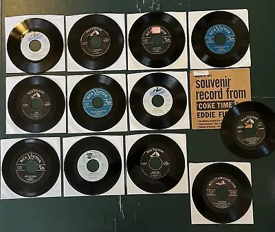 Eddie Fisher Lot Of (12) 45 Records - Lot #2 • $15.99